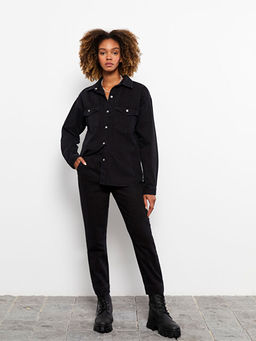 Y?ksek Bel Mom Fit Kad?n Jean Pantolon