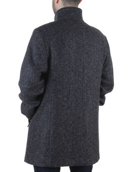 475644251 DK. GRAY Пальто Френч демисезонное мужское (65% шерсть,35% кашемир)