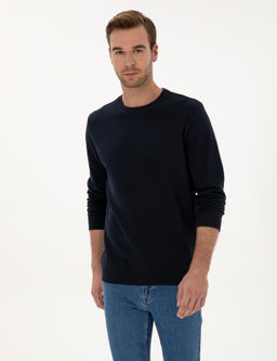 Lacivert Regular Fit Sweatshirt
