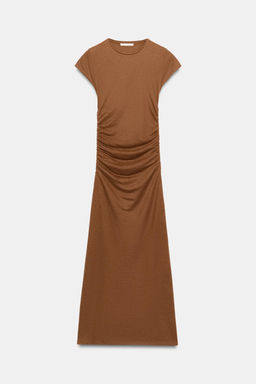 VESTIDO MIDI DRAPEADO / Caldero - Zara фото 6