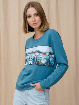 Свитшот с горизонтальной вставкой SPP002