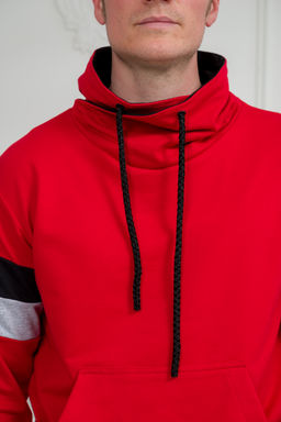 Толстовка мужская из футера Оскар красный - Амадэль фото 2