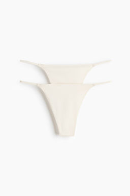 Pack de 2 bragas thong de punto
