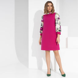 Платье Модная революция (бьюти-фуксия) - Charutti фото 6