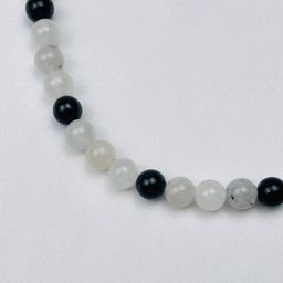 Бусы из Кварца с включением Турмалина 46 см +