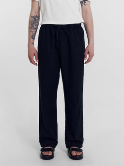 Брюки мужские черные из хлопка и льна черный 181259-1 - Mark formelle фото 2