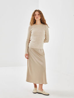 Dar Fit Saten Kad?n Etek