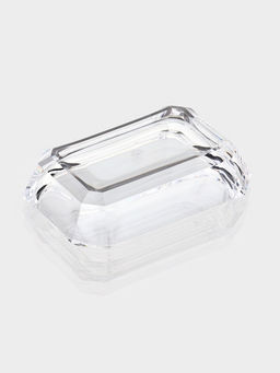 Набор для ванной «Кристалл», 4 предмета, дозатор, 2 стакана, мыльница