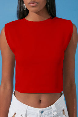 Trendyolmilla Siyah Vatkal? Fitted/Vucuda Oturan Bisiklet Yaka Crop Esnek Orme Bluz TWOSS23BZ00251  фото 6