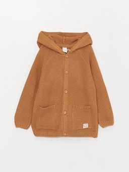 Kap??onlu Uzun Kollu Erkek Bebek Triko H?rka - Waikiki фото 3