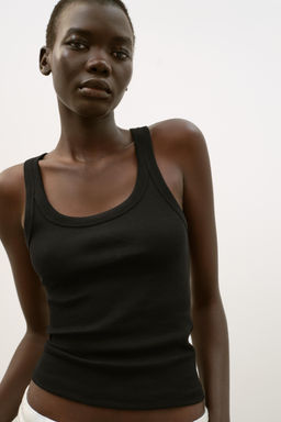 TOP MANGA SISA RIB / Negro - Zara фото 3
