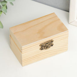 Цена за 2 шт. Шкатулка для росписи дерево «Прямоугольная», 5×8.7×5.3 см