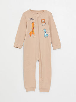 Bisiklet Yaka Uzun Kollu Bask?l? Erkek Bebek Tulum 3l? - Waikiki фото 2