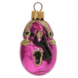 Елочная игрушка фигурка стеклянная Замок h7см, ручная художественная роспись, подарочная упаковка (Россия) - Домашняя мода фото 2