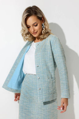 Жакет женский 4328/08/Голубой - Rise фото 5