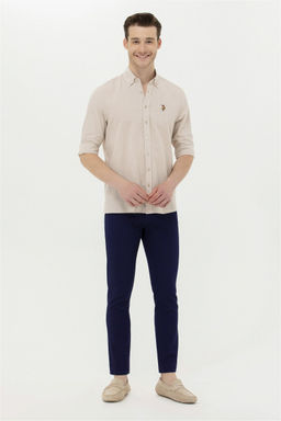 Мужские темно-синие брюки из плотной ткани - U.s. polo assn фото 10