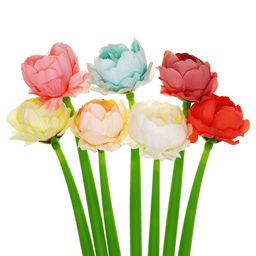 Цена за 32 шт. Ручка - прикол гелевая Пионовидная роза, МИКС - Simaland фото 7