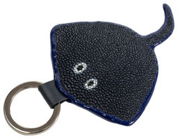 Брелок Sefaro из кожи ската синий  фото 2