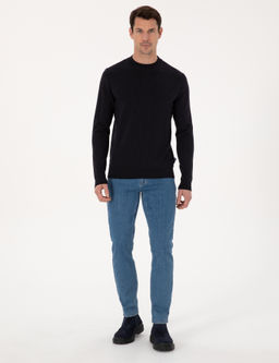 Lacivert Slim Fit Kazak - Cacharel фото 4