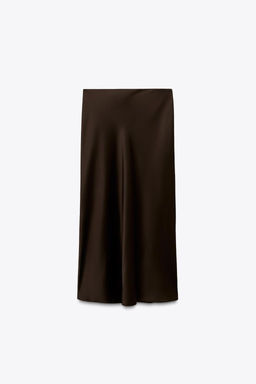 SATIN MIDI SKIRT - Zara фото 14