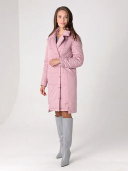 24328 Полупальто дем. розовый - Dizzyway фото 3