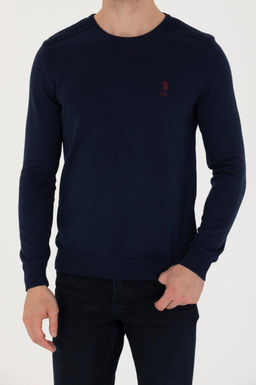 U. S. Polo Assn / Мужской темно-синий базовый свитер - U.s. polo assn фото 20