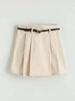 Pileli K?z ?ocuk ?ort Etek