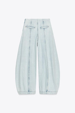 JEANS ZW COLLECTION HIGH-WAIST BALLOON - Zara фото 7