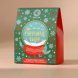 Подарочный набор Снегопад чудес: гель для душа и пена для ванны, 2?100 мл, URAL LAB