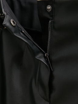 CONTE Юбка-midi из экокожи с декоративными патами LU 2853 black - Conte elegant фото 9