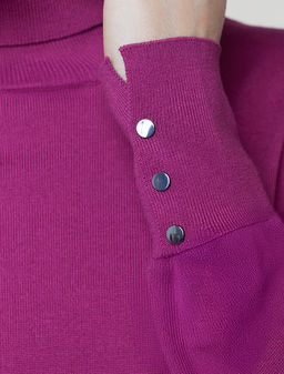 D32.108 Платье вязаное женское пурпурный