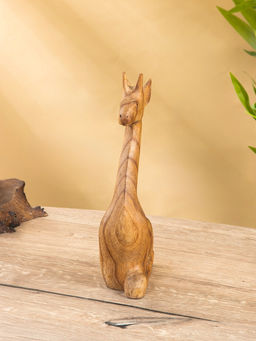 Фигура «Жирафик», 12×6×25 см, дерево пиннис, коричневая