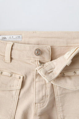 STUDDED BOOT-CUT JEANS - Zara фото 4