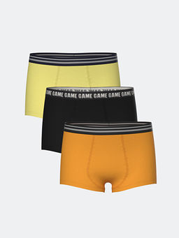 Bask?l? Erkek ?ocuk Boxer 3l?