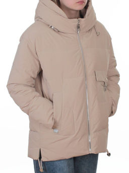 2396 BEIGE Куртка зимняя женская (150 гр. холлофайбер)