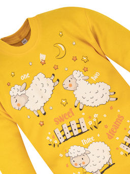 Пижама детская желтая овечки