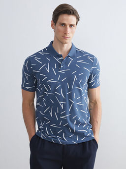 Polo Yaka Desenli Pike Erkek Ti??rt