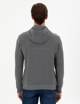 Мужской свитшот антрацитового меланжа - U.s. polo assn фото 5