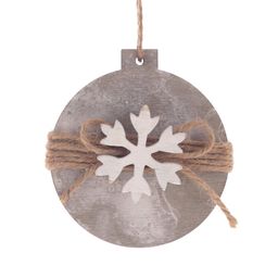 Украшение новогоднее "Снежинка", L8 W2,5 H9 см, 5в.