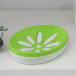 Мыльница пластиковая «Восход», 13×10×3 см, МИКС