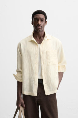 STRIPED TEXTURED SHIRT - Zara фото 2