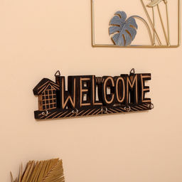 Ключница WELCOME, 31×9.5×3.5 см, МДФ