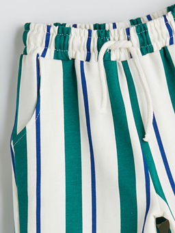 Beli Lastikli ?izgili Erkek ?ocuk ?ort