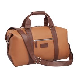 Кожаная дорожно-спортивная сумка Woodstock Camel/Coffee - Lakestone фото 2