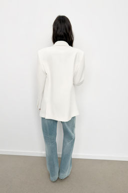 BLAZER OVERSIZE CRUZADA / Blanco roto - Zara фото 4