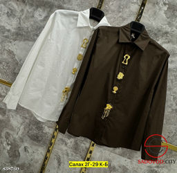 Рубашка женская с рабочими пуговицами