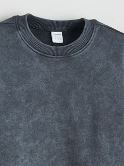 Bisiklet Yaka Erkek ?ocuk Kal?n Sweatshirt