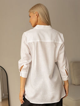 Рубашка лен 60%, вискоза 40% - Волтри фото 7