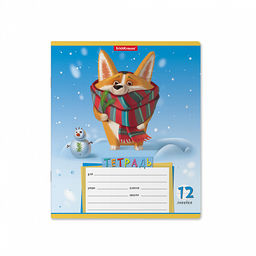Цена за 280 шт. Тетрадь школьная ученическая ErichKrause Корги, 12 листов, линейка (в плёнке по 10 шт.)  фото 15
