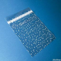 Цена за 100 шт. Пакет прозрачный для упаковки 2,5 микр 20х30 / T-1233 /уп 100/10000/рисунок